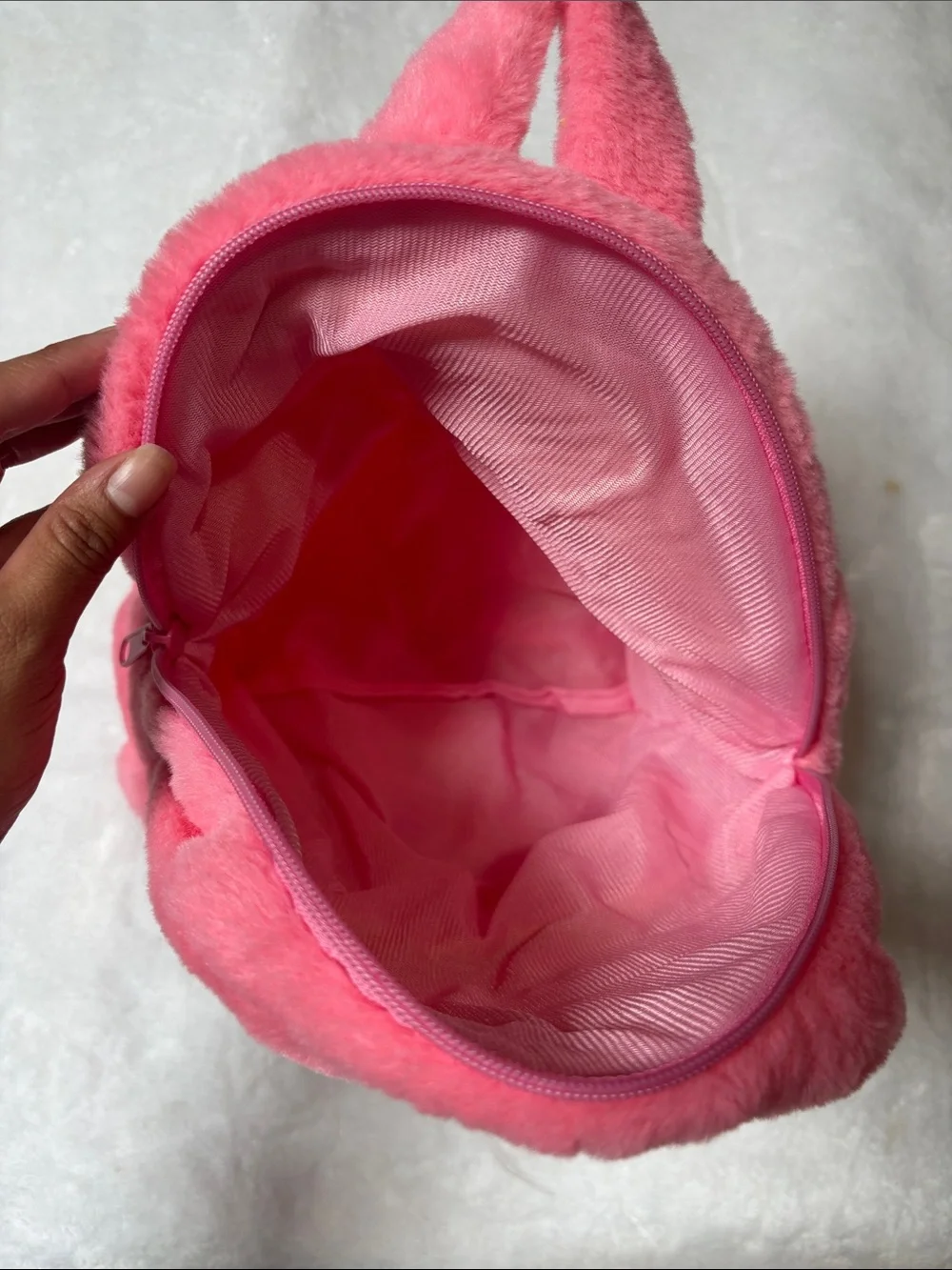 Labubu Pink Plush Kids Backpack